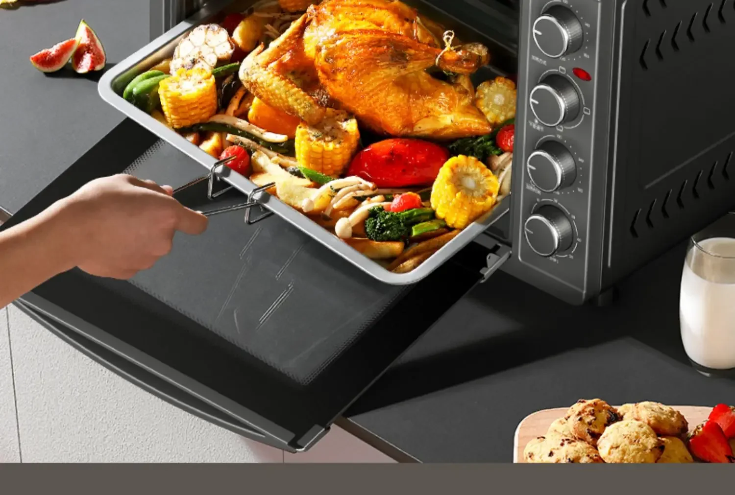 220V Large Capacity Fully Automatic Multifunctional Electric Oven New Model Baking Integrated Oven