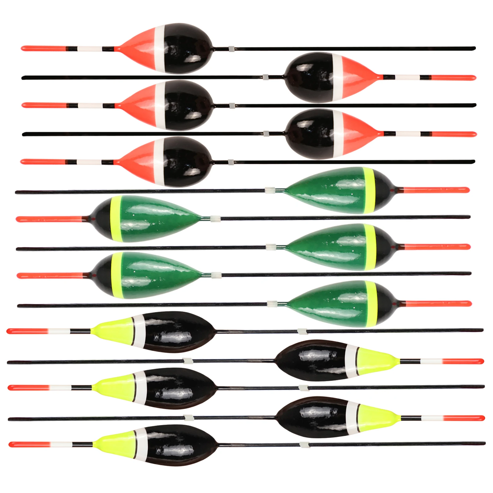 FREE FISHER Fishing Collection Bobbers 30pcs Cork Floats Buoy Lighted Balsa Wood Fishing Floats Kit 2g+3g+3g 17.5cm/18.5cm