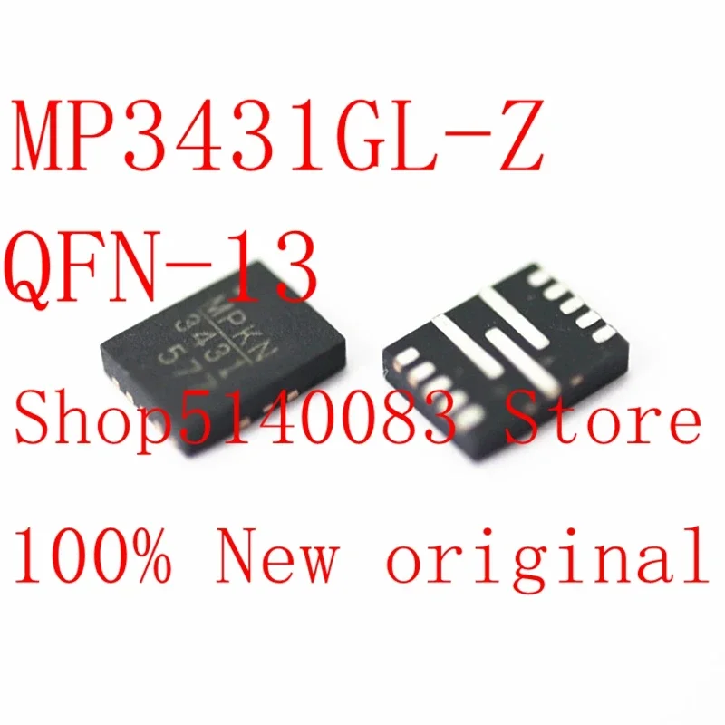 5pcs 10pcs 100 ٪ العلامة التجارية الجديدة الأصلي mp3431gl-z mp3431gl mp3431 qfn-13 منظم التبديل رقاقة