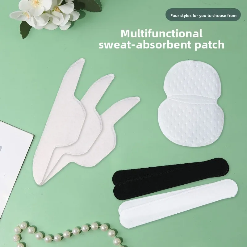 

Multi-Purpose Sweat Guards - Disposable White Pads for Armpits, Collars, Hat Brims, Anti-Dirt Protection, Sweat Absorbing