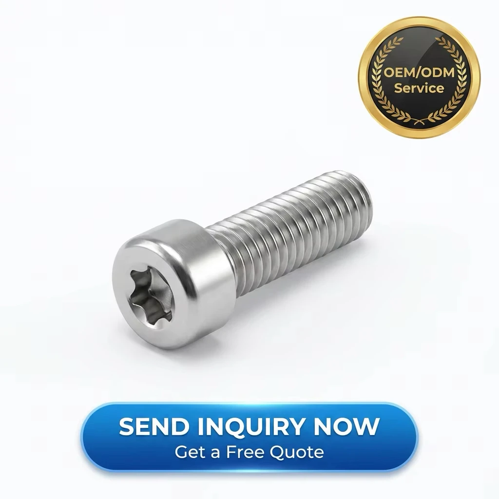 304 Stainless Steel Metric Flat Head Cup Screw with Standard Thread