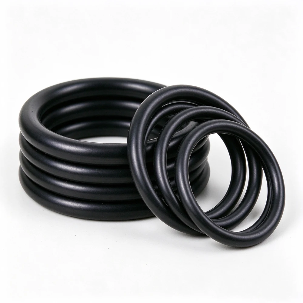 20 Pieces of Black Nitrile Rubber NBR O-Ring Kit CS 2mm Outer Diameter 5-50mm, Anti-Aging Instrument Leak Proof Ring