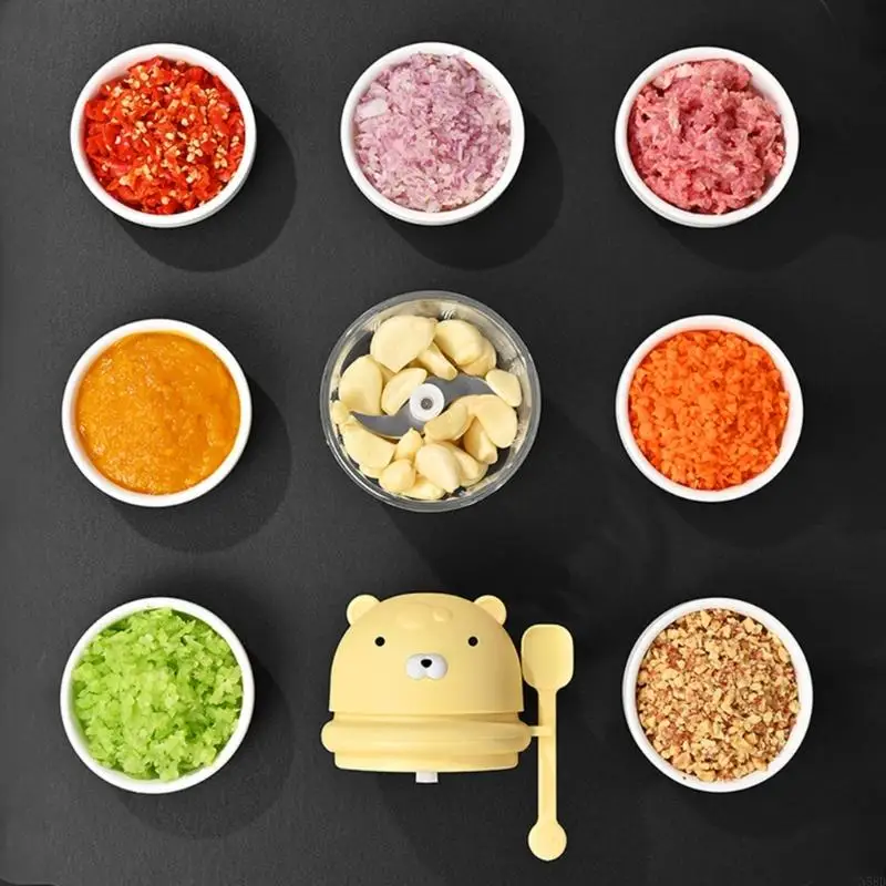 N58D ثوم الثوم الكهربائي USB القابل لإعادة الشحن المطبخ معالج الطعام المعالج البصل العملي آلية السحب dicer