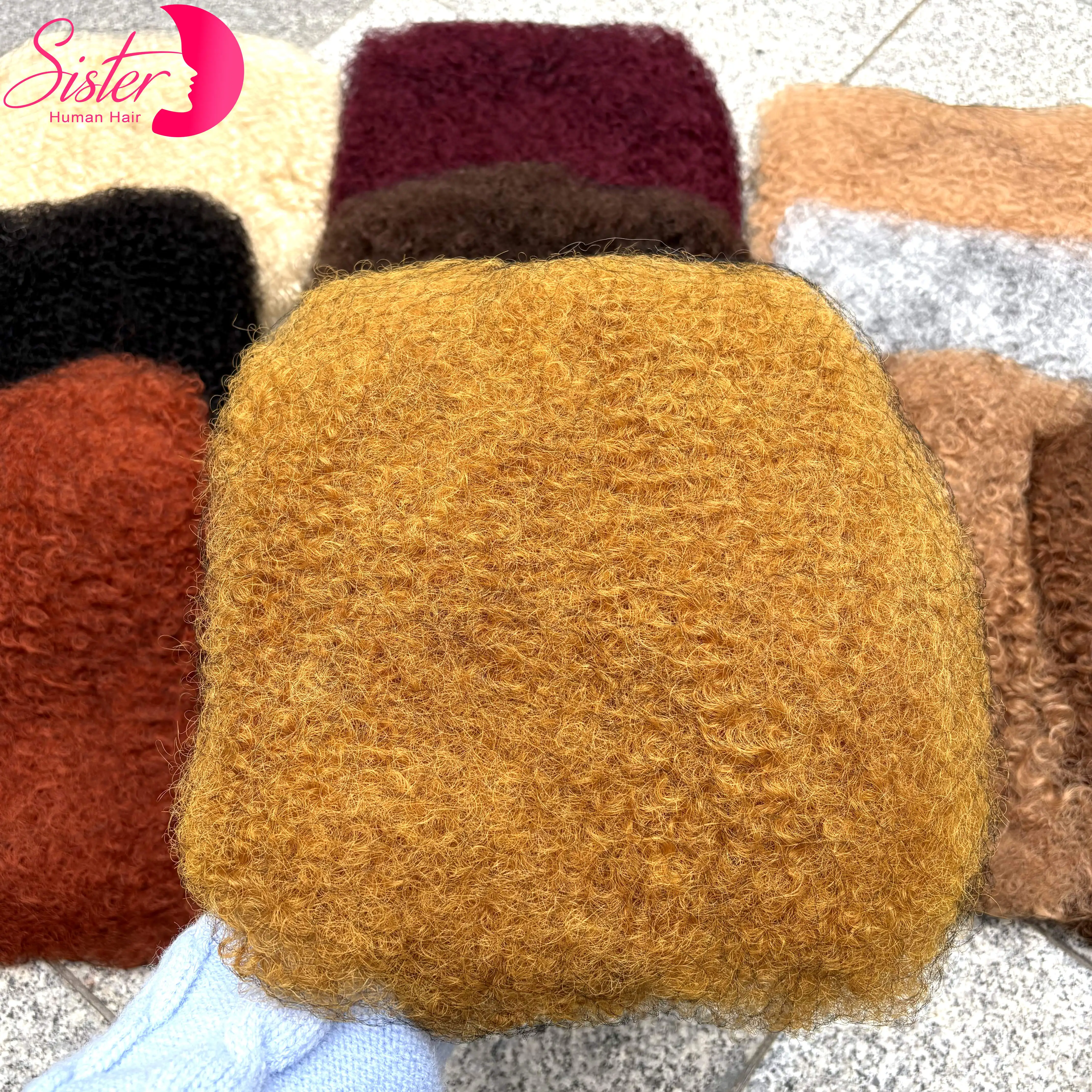 Colored 4C Afro Kinky Bulk Human Hair 50g/Pack for Twist Loc Repair Braiding Dreadlock Extensions 100% Human Hair Bulk Extension