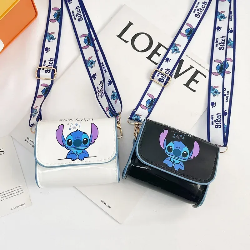 

Miniso Stitch Мини-женская сумка через плечо Модная маленькая сумка для денег Рот Красный конверт Мультяшная сумка на плечо Модная повседневная сумка