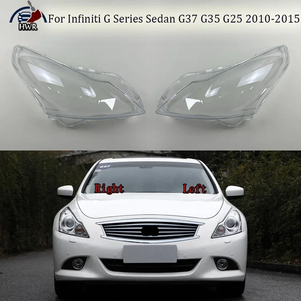 

Car Headlight Shell Replacement Headlight Cover Headlamp Lens Headlight For Infiniti G Series Sedan G37 G35 G25 2010-2015