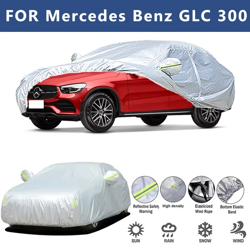 

For Mercedes Benz GLC 300 4MATIC X253 Car Cover Outdoor Protection Covers Snow Sunshade Waterproof Dustproof Car Accessories
