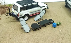 1/87 Ho  Off-Road Camping Outdoor Table Recliner Folding Chair Car Model Conversion Scene