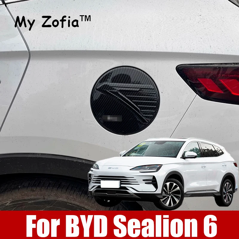 

For BYD Seal U Sealion 6 Song Plus 2024 2025 Fuel Tank Cap Side Charging Port Cover Exterior ABS Decoration Sticker Accessories