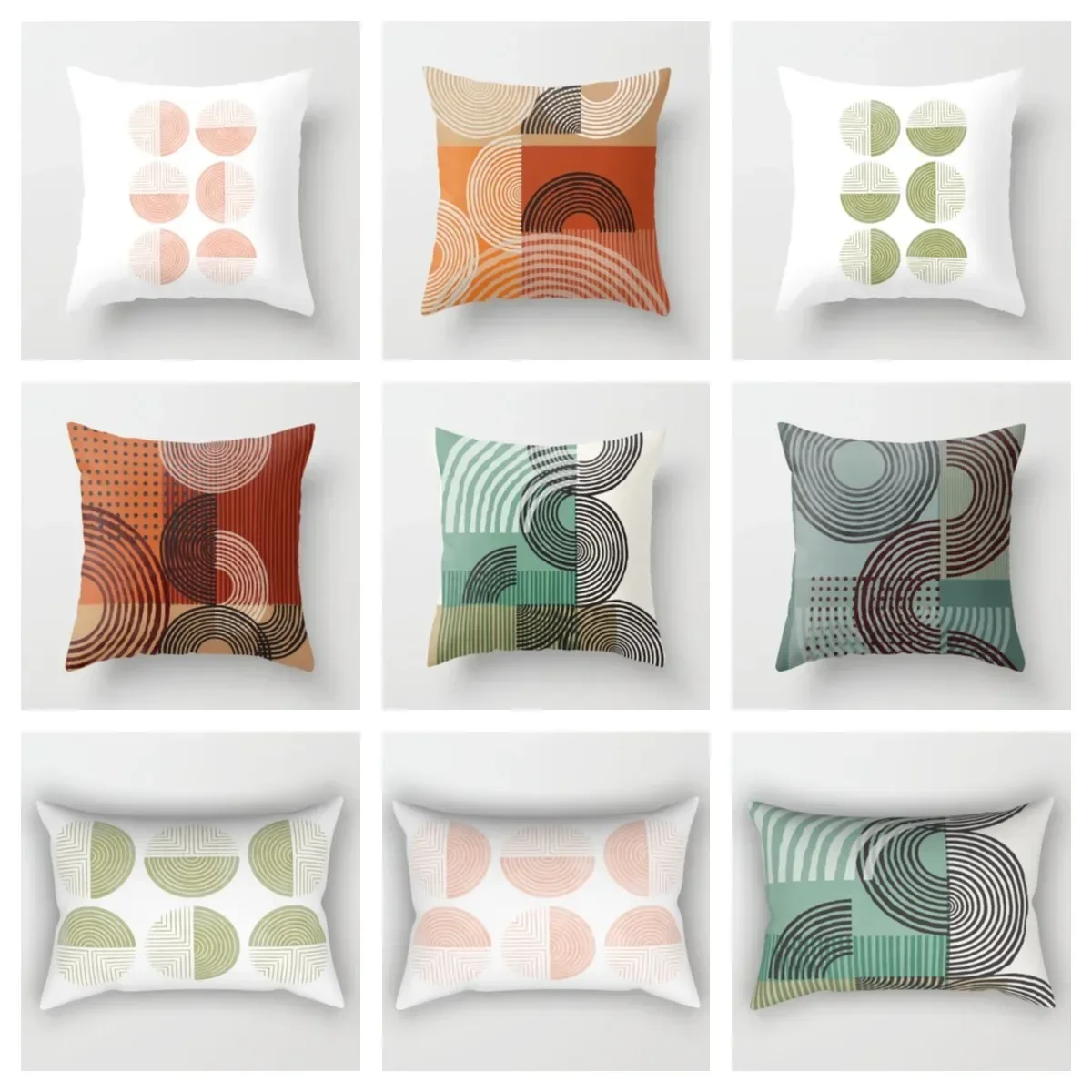 

Natural geometry plush pillowcase，sofa decorative pillow case throw pillow case，cushion covers 40x40,45x45,50x50,60x60decoration