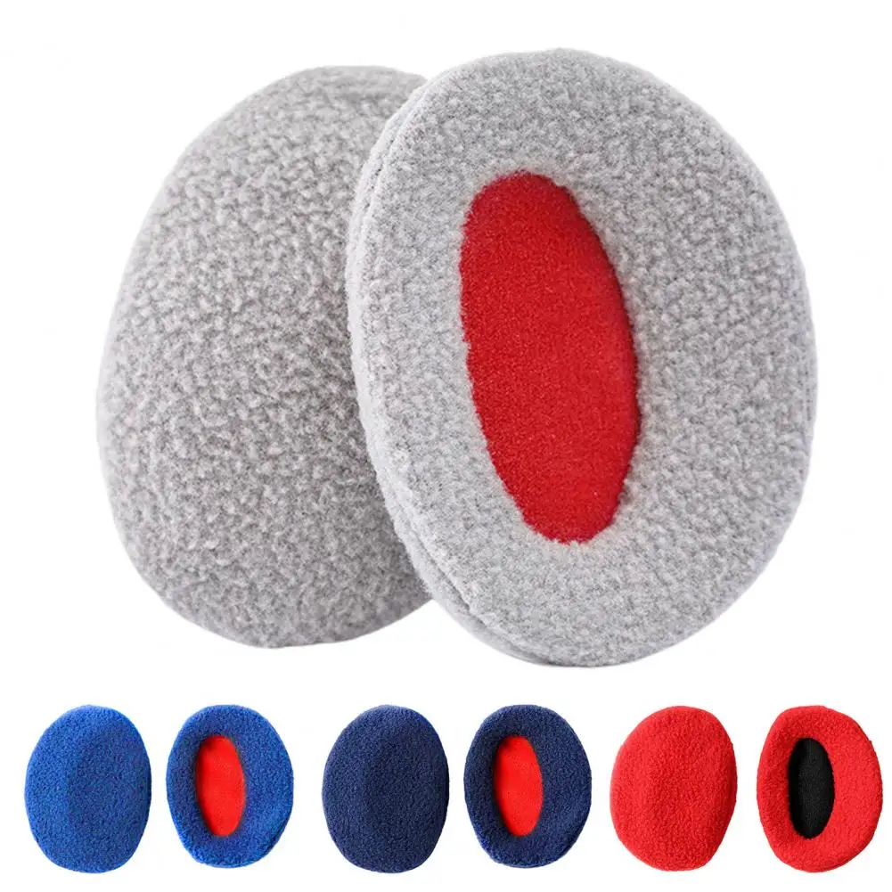 Thicken Bandless Ear Muffs Fleece Soft Plush Ear Warmer Winter Warm Earmuffs Outdoor Cold Earmuffs Ear Cover Ear Caps