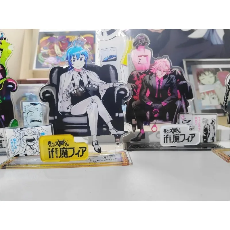 Mairimashita! Iruma-kun If Episode of Mafia Acrylic Stand Figure ‌Baram Shichirō Suzuki Iruma Anime Peripheral Desktop Ornament view 4
