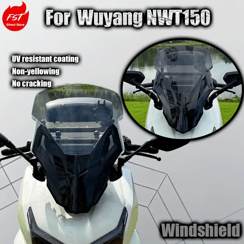 

Wuyang NWT150 windshield and rearview mirror forward movement modification parts front windshield glass