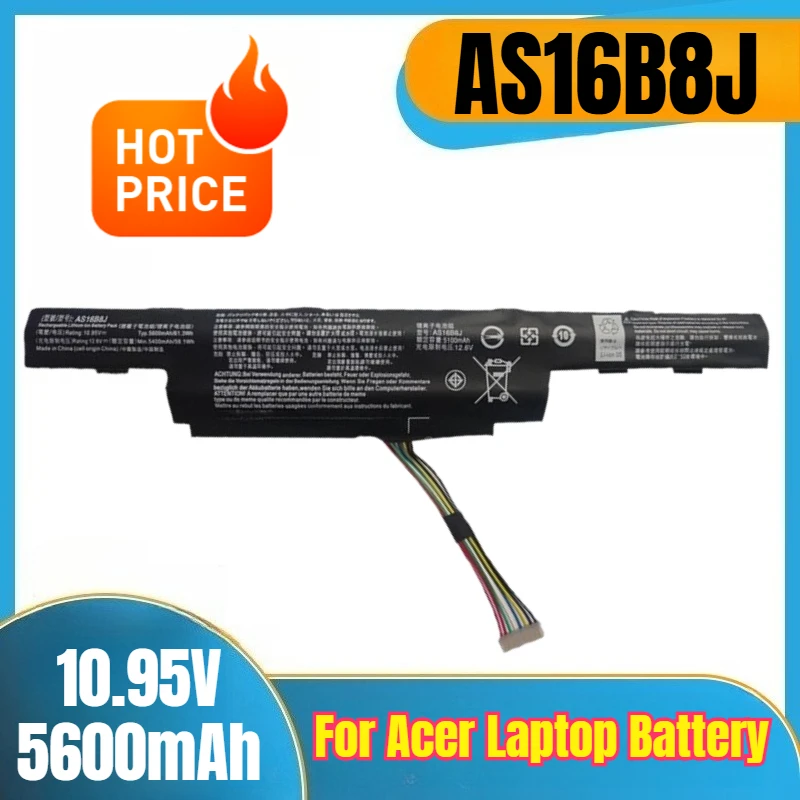 

10.95V 5600mAh AS16B8J Laptop Battery for Acer Aspire E15 E5-575G/F15 F5-573G