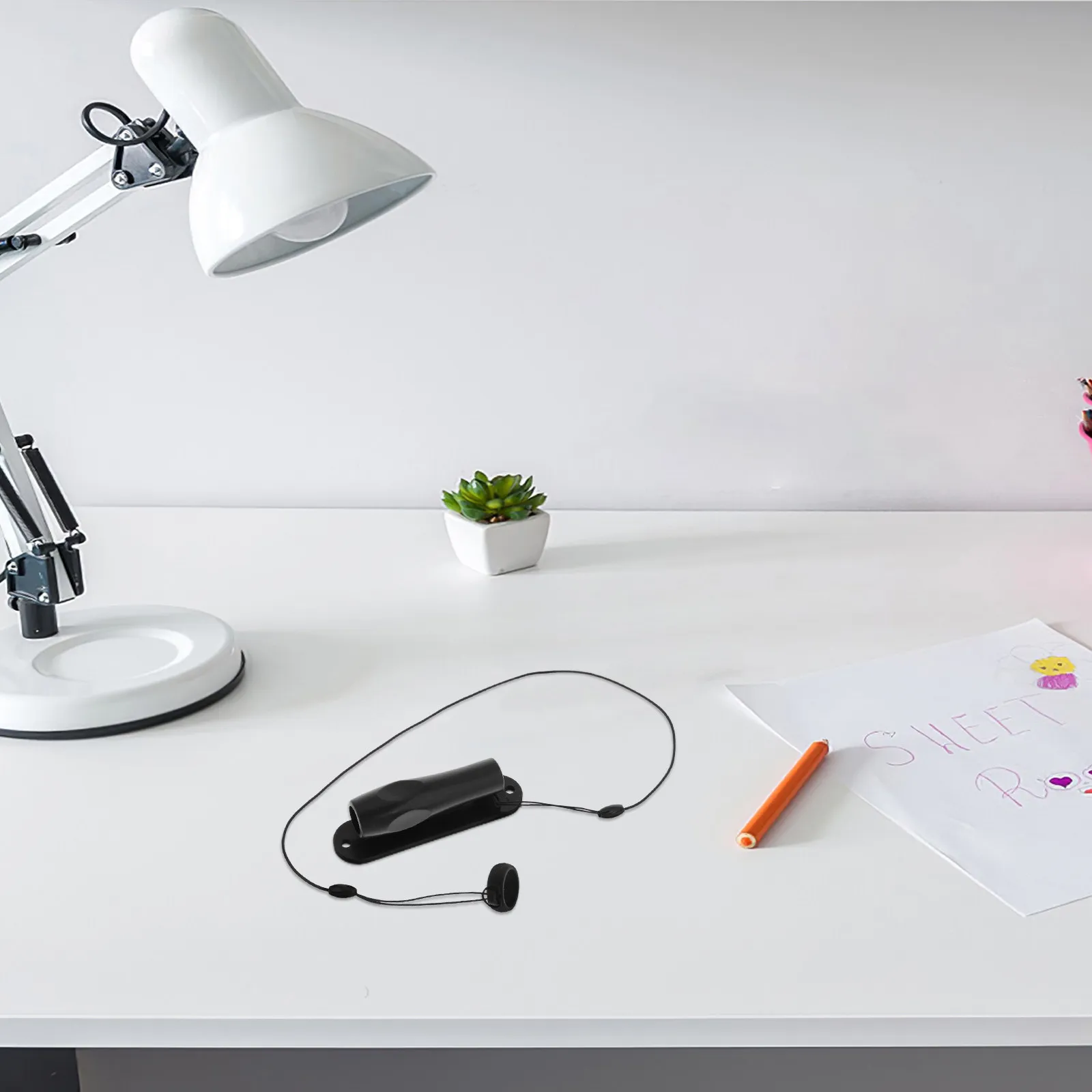 

Pen Lanyard Holder Retractable Elastic Spring Rope Silicone Ring Anti Lost for Business Office Signing Writing Professional