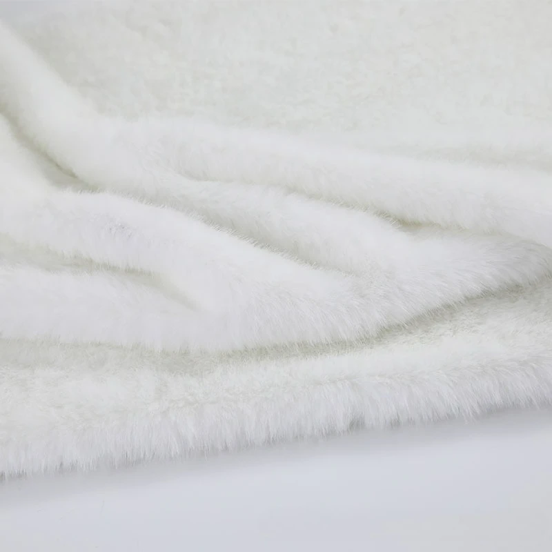 Imitation Rabbit Fur Plush Fabric Soft Short Plush for DIY Doll Costume Background Display Cloth - view 2