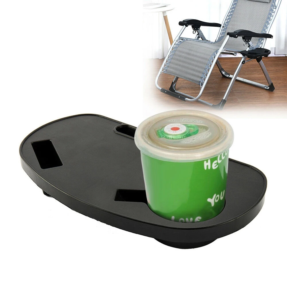 Black Gravity Folding Lounge Beach Chair Outdoor Camping Recliner Tray Tool Garden silla playa Folding Chair Tray  (Only Tray)