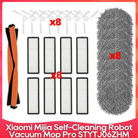 Fit For Xiaomi Mijia Self-Cleaning Robot Vacuum Mop Pro STYTJ06ZHM Mian Side Brush Hepa Filter Mop Cloth Spare Parts Accessories