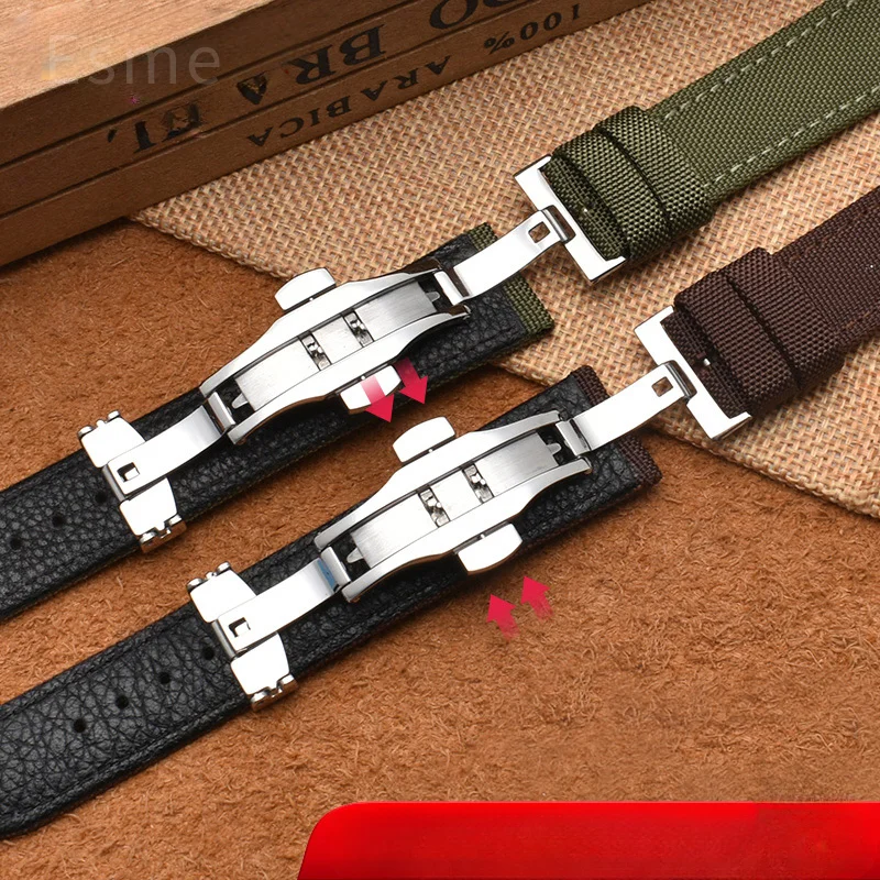 สายนาฬิกาข้อมือกีฬาไนลอนทอสำหรับ Tissot Speed Chi T116.617อุปกรณ์เสริมหนังกันน้ำหวานสำหรับผู้ชาย20มม. 22มม.