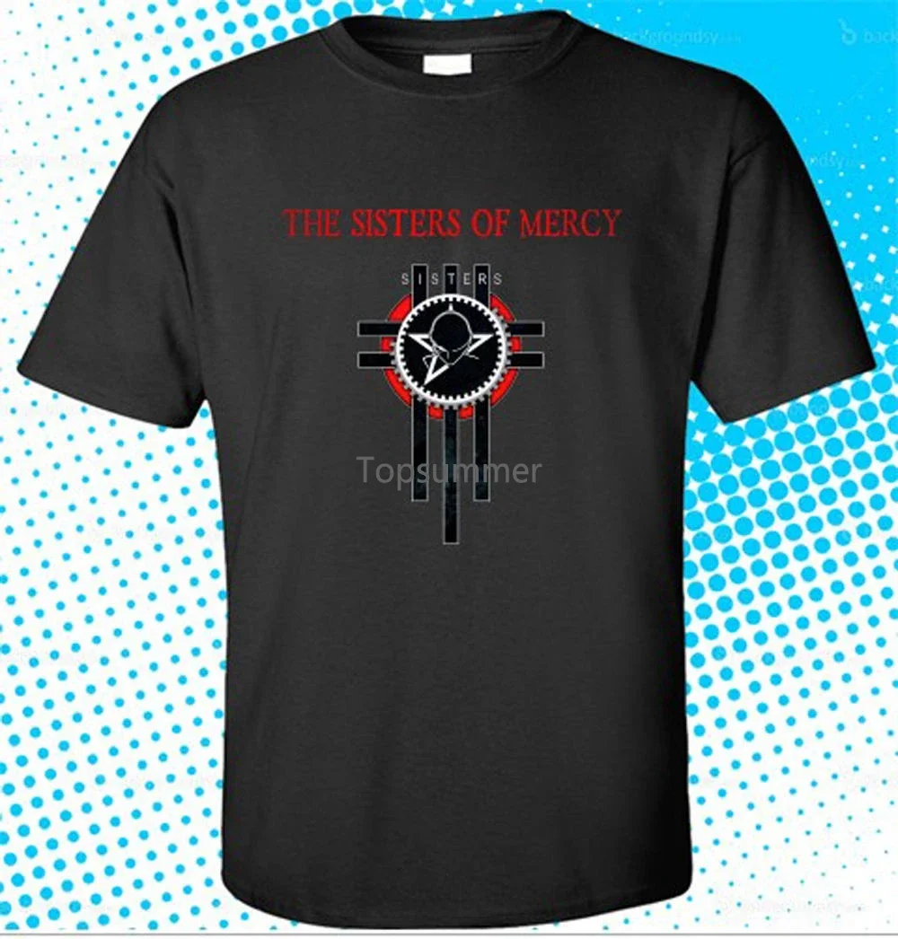 

2018 New Summer T-Shirts New The Sisters Of Mercy Tour Mens Black T-Shirt Size S-3Xl Men'S Shirts Men Clothes Novelty Cool