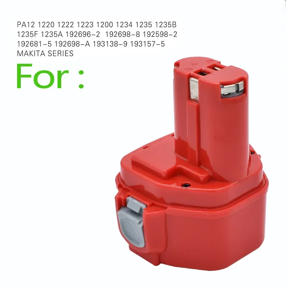 6.8Ah لماكيتا 12 فولت ni-mh بطارية قابلة للشحن أدوات كهربائية استبدال الحفر Bateria مع شاحن PA12 1222 1235 1233 1220 1222