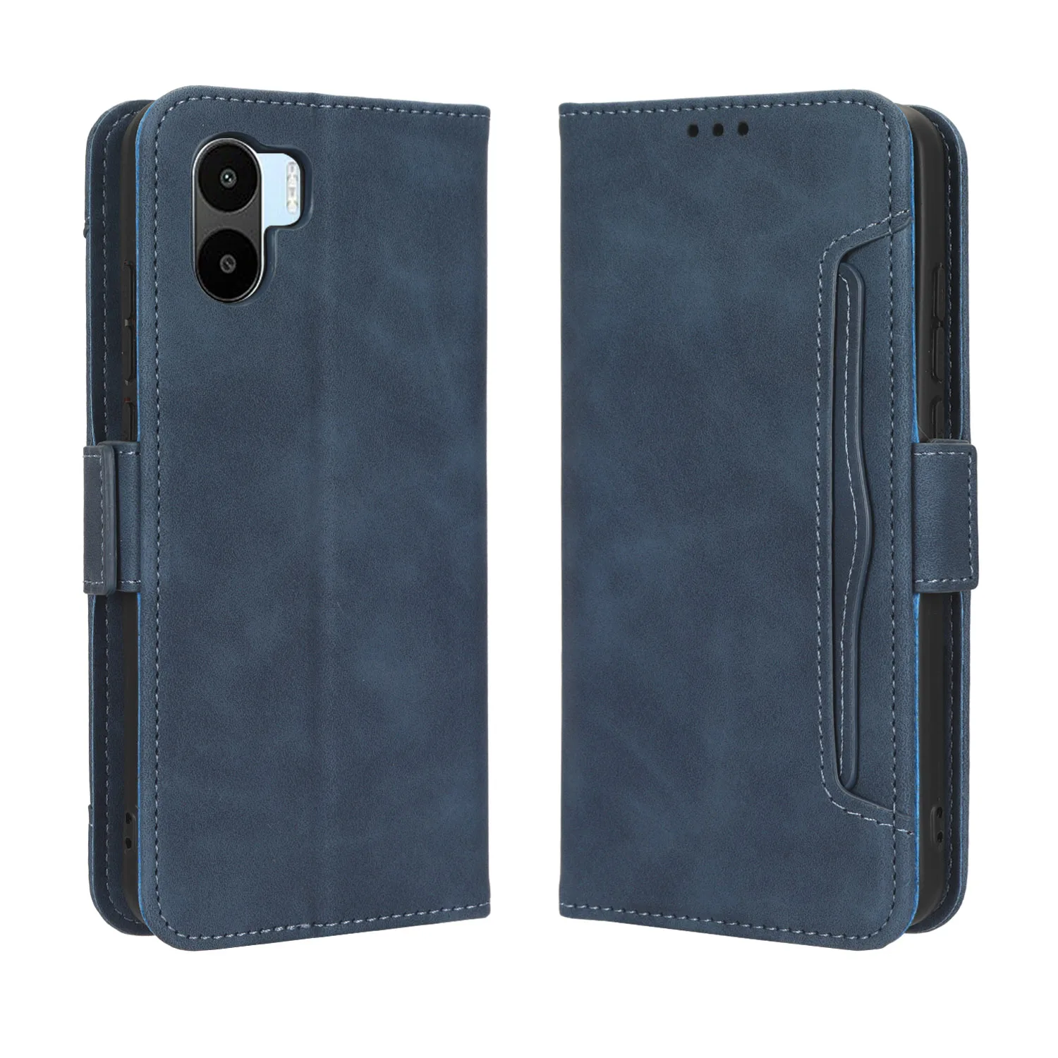 

Flip Leather Cover For Xiaomi Redmi A1 220733SI 220733SG Separate Type Magnetic Skin Many Card Slot Wallet Shockproof Phone Case