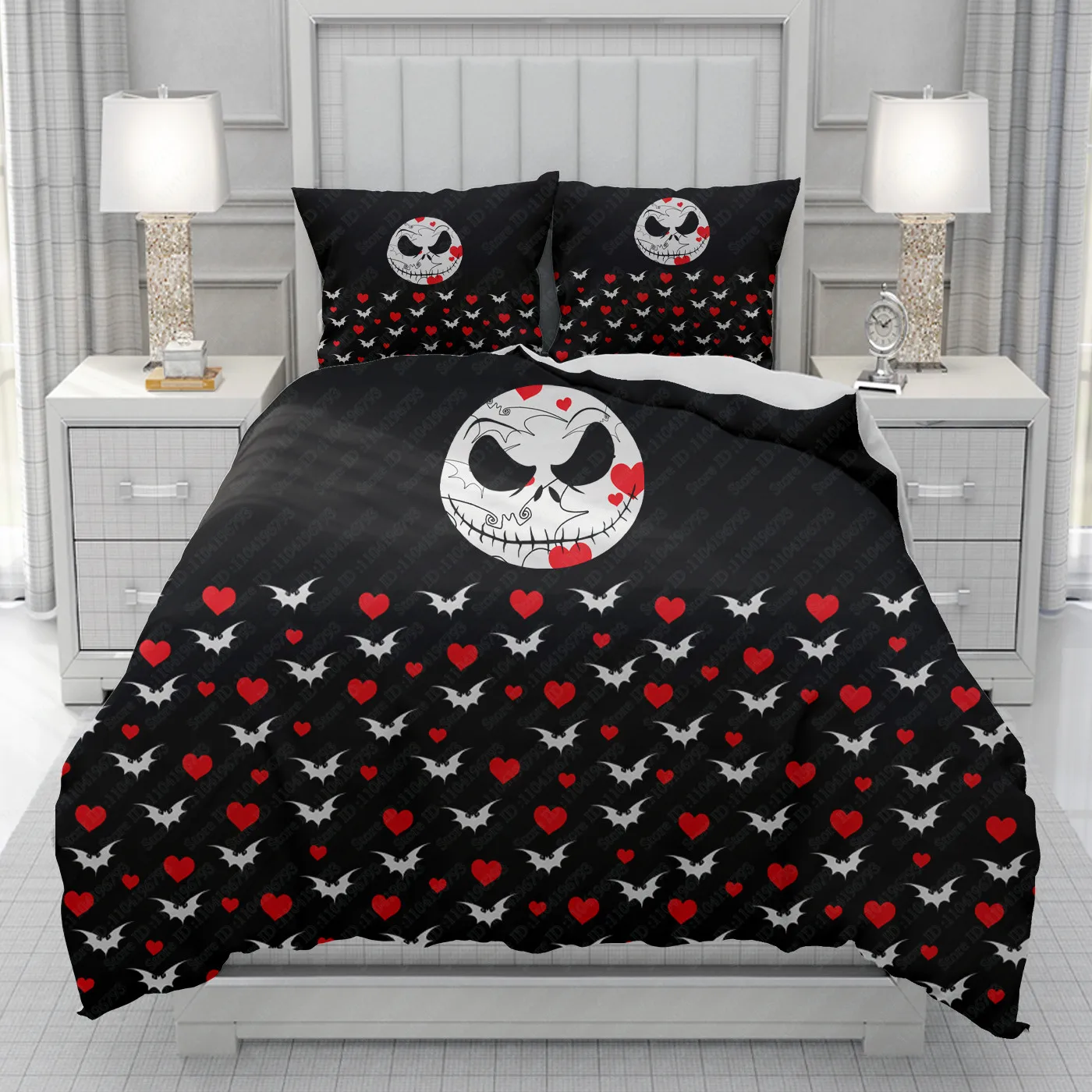 The Nightmare Before Christmas Duvet Cover men women/Children KID Printing Disney cartoon Bedding Set  Comforter Bed Soft