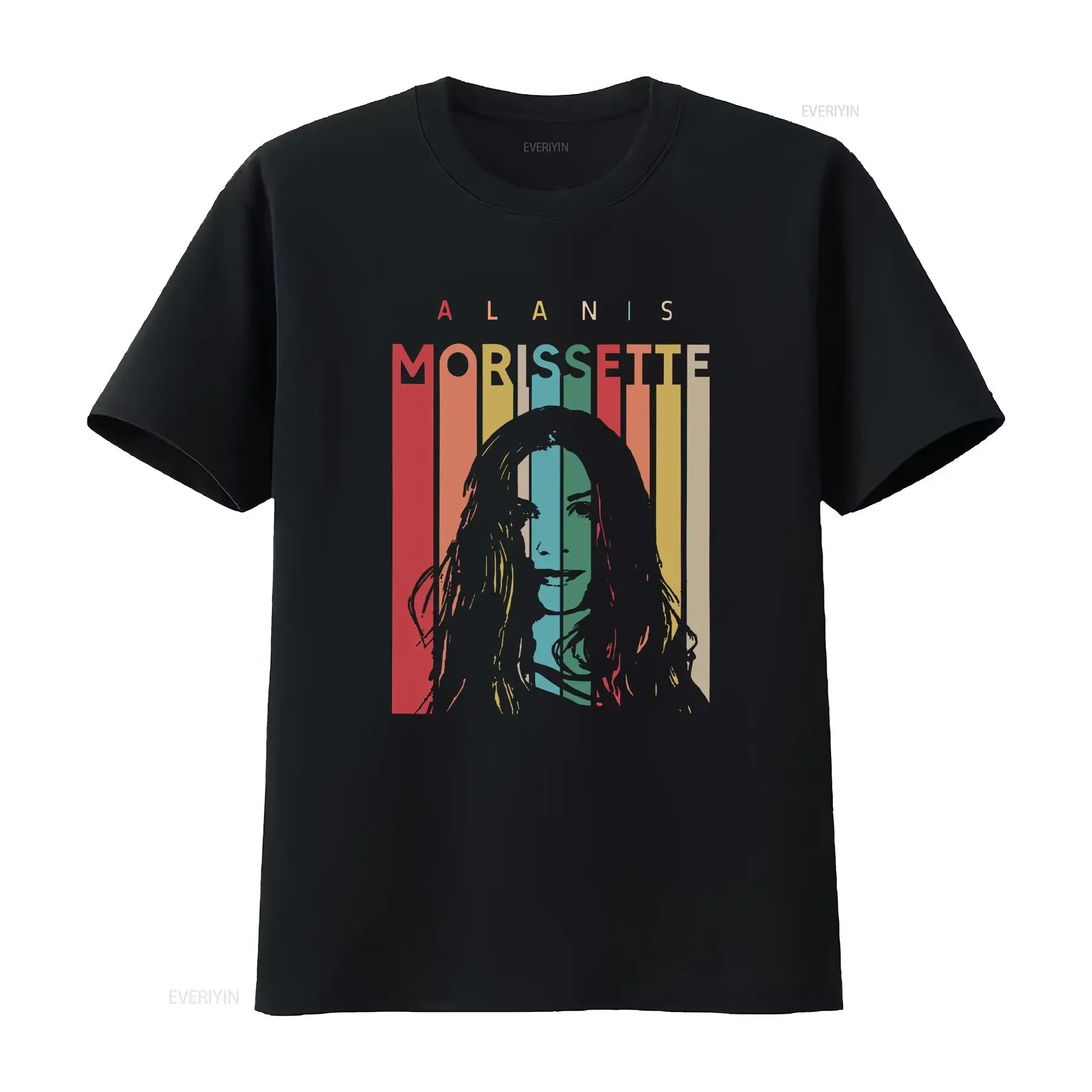 Alanis Morissette Tour 2023 For Fan Retro Black All Size T Shirt vintage Washed Unisex Top For Everyday Wear Soft