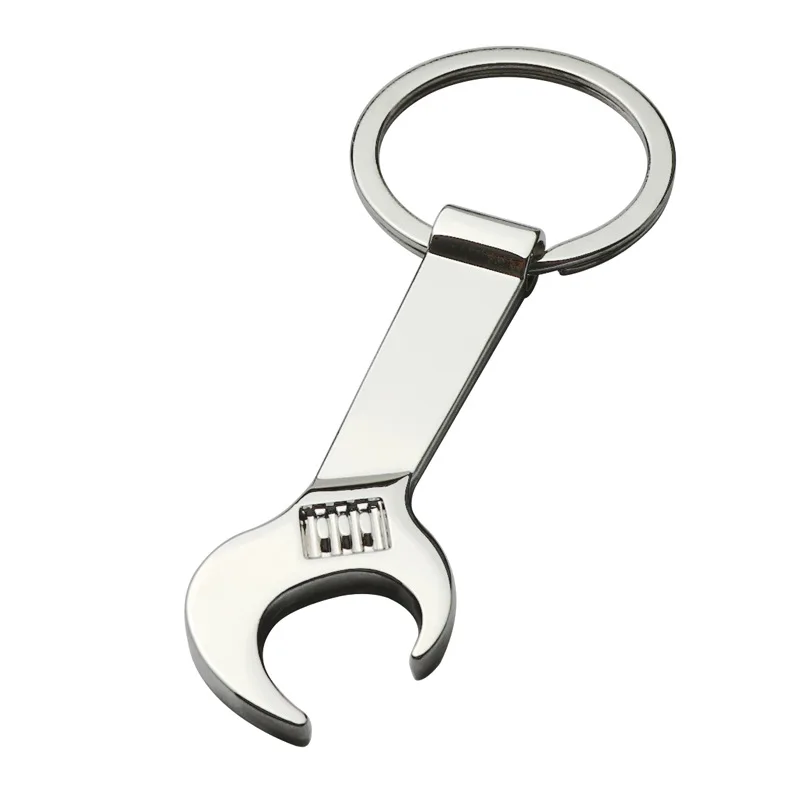 Metal Wrench Shape Bottle Opener Keychain, Custom Logo for Promotion Gift