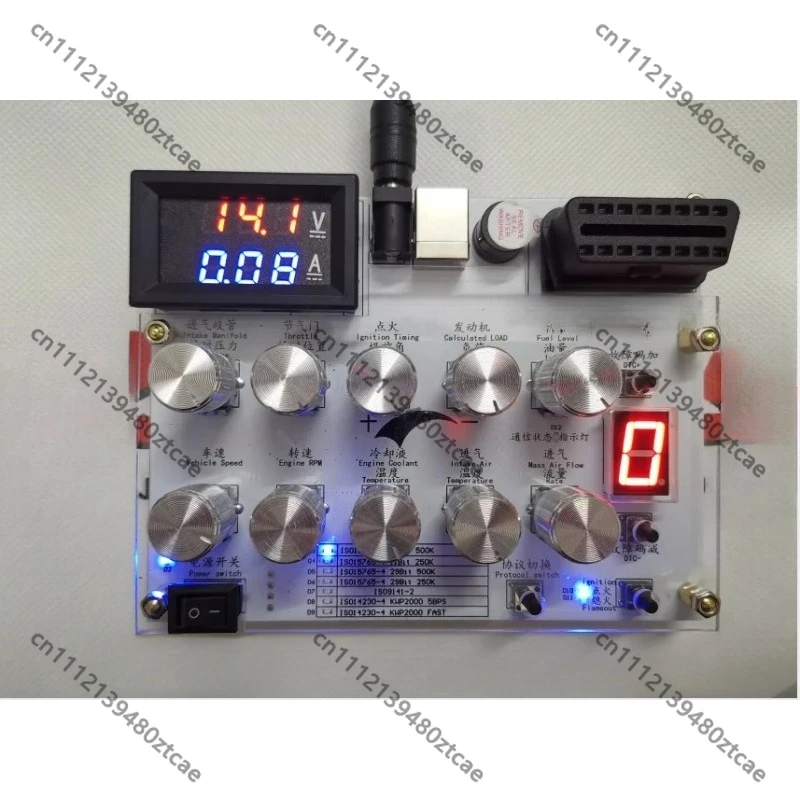 OBD2 J1939 Automotive ECU CAN Bus Vehicle Diagnostic Emulator Development Test Tool