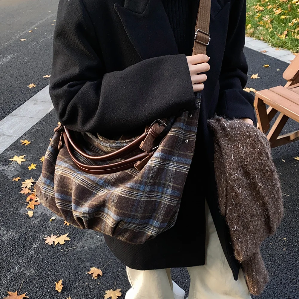 

Винтажные вельветовые женские сумки на плечо со съемным длинным ремешком, сумка через плечо, большая вместительная сумка-тоут, повседневная дорожная сумка с напуском