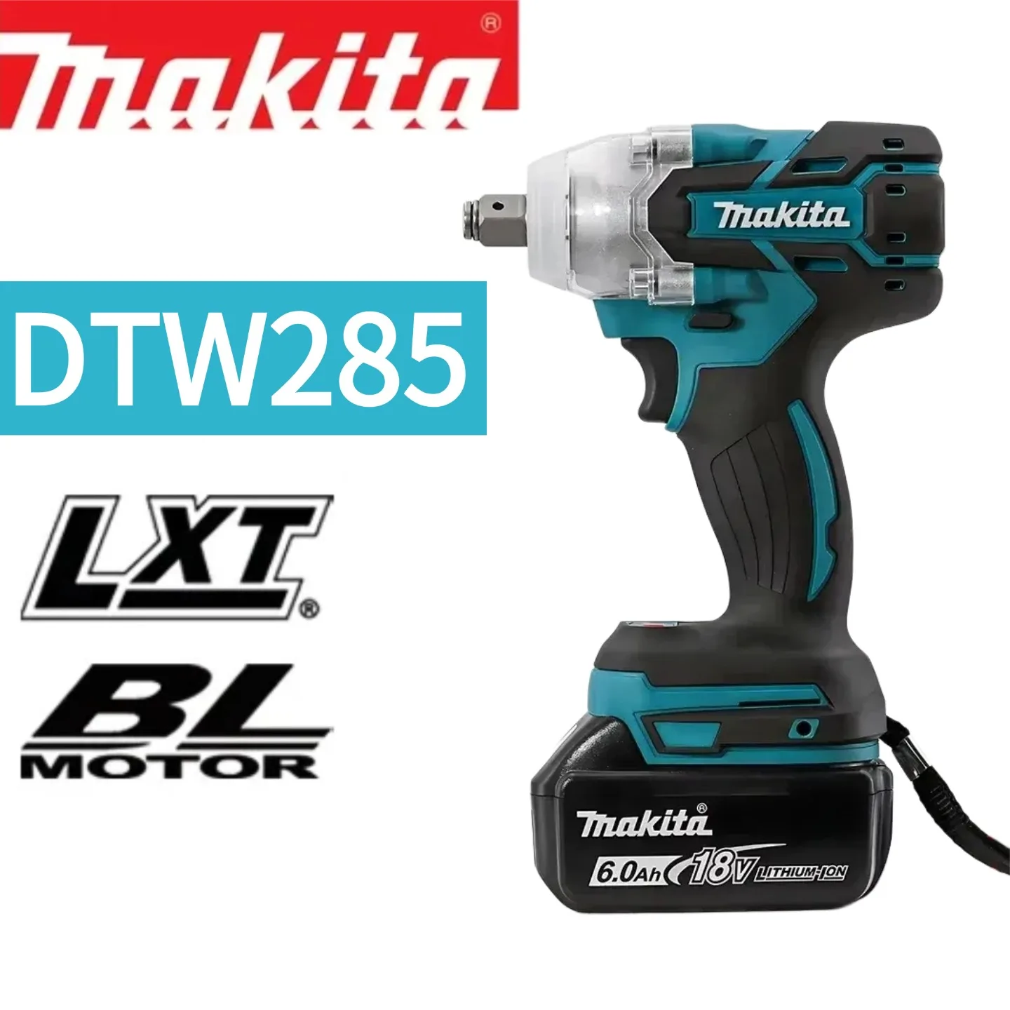Makita DTW285 Tools Impact Wrench Machine Brushless Cordless Electric Wrench High Torque Rechargable Tool For Makita 18V Battery