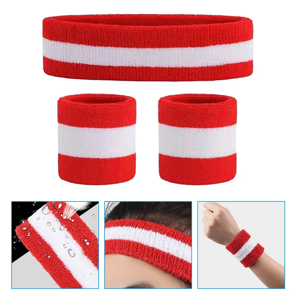 Wrist Sweat Bands for Women Sports Headband Wristband Straps Headbands Sweatband Athletic Running