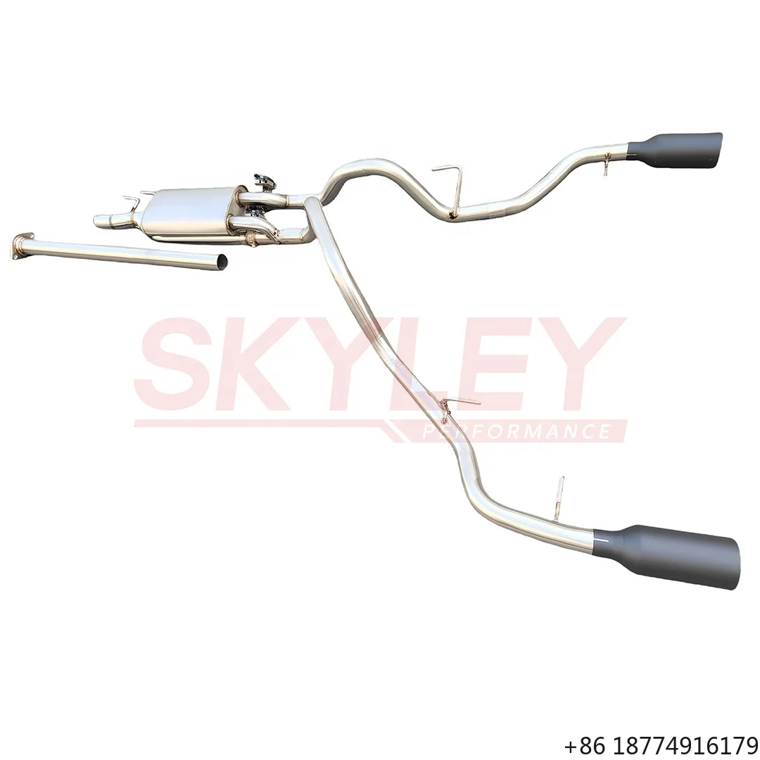 

Для F-150 2021-2024 годов выпуска, 2.7L, 3.5L, 5.0L, Street Alum F150 Dual Catback с черными насадками 4.5 дюйма