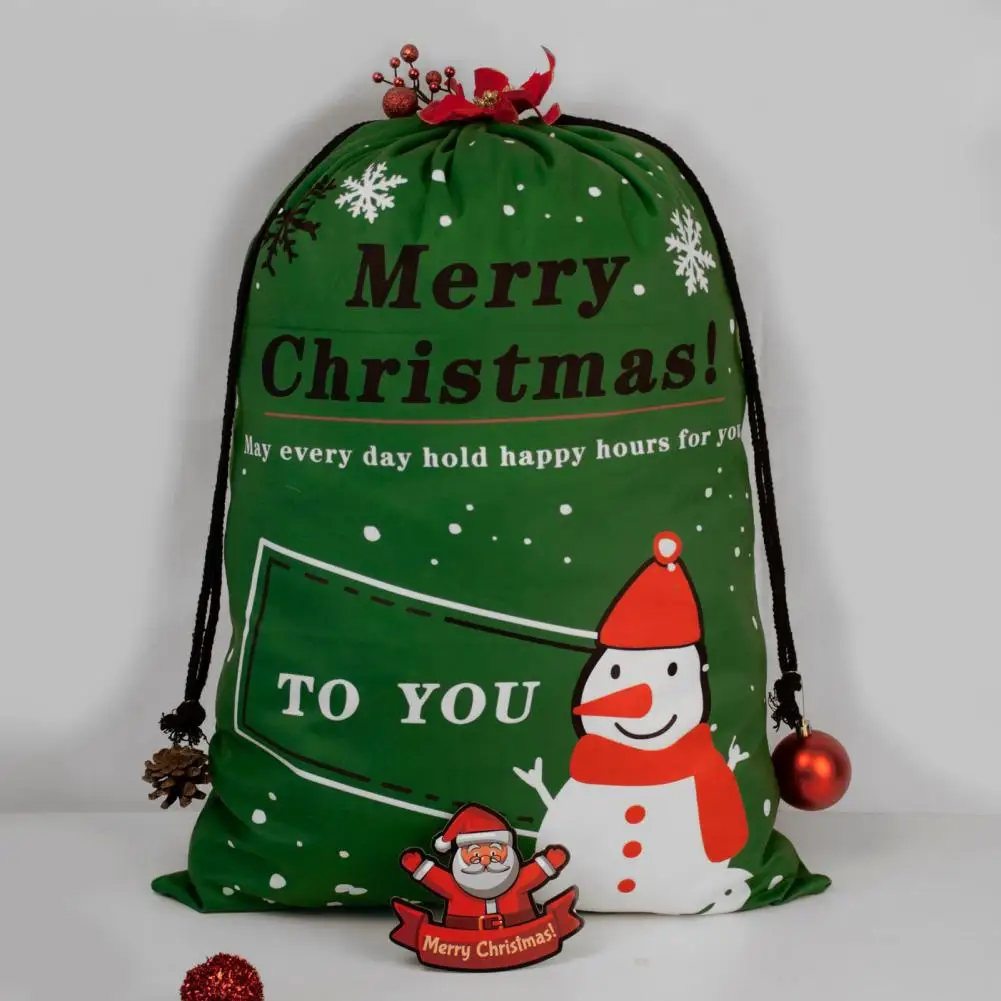 The large size (70*50cm) provides ample space for Christmas party favors, candies, snacks, small toys, etc.