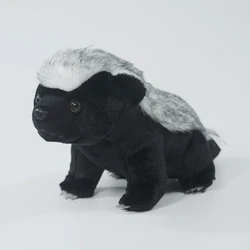 Honey Badger High Fidelity Ratel Cute Plushie Skunk peluche animali realistici simulazione bambola di pezza Kawai Toy regali per bambini