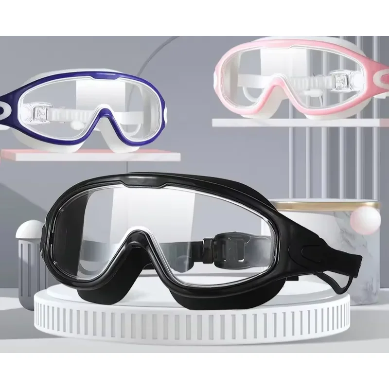 Swimming Goggles For Adult Men And Women High-Definition Waterproof And Anti Fog Electroplating Large Frame Swimming Goggles