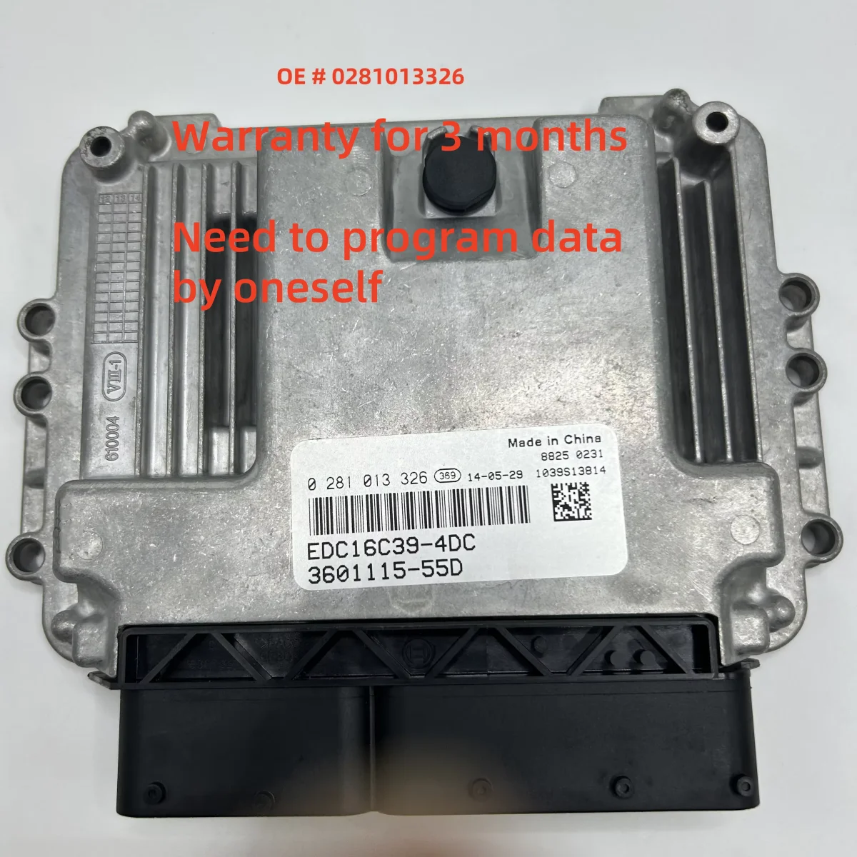 

High quality 0281013326 Engine Computer Board ECU EDC16C39-4DC For FOTON FAW DACHAI