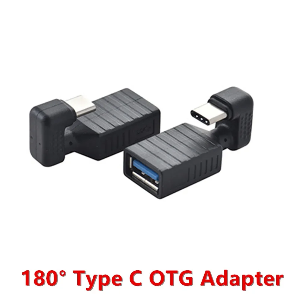 Type C OTG Adapter 180 Degree Up Down Angle USB 3.0 Interface Converter Adapter for Smart Phones Tables Connector