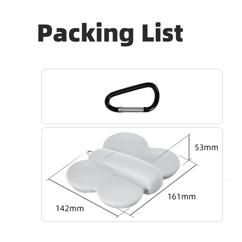 カラビナ付き保護シェル,dji neo用の小さな収納ボックス,クラッシュ防止,バタフライデザイン,neoアクセサリー