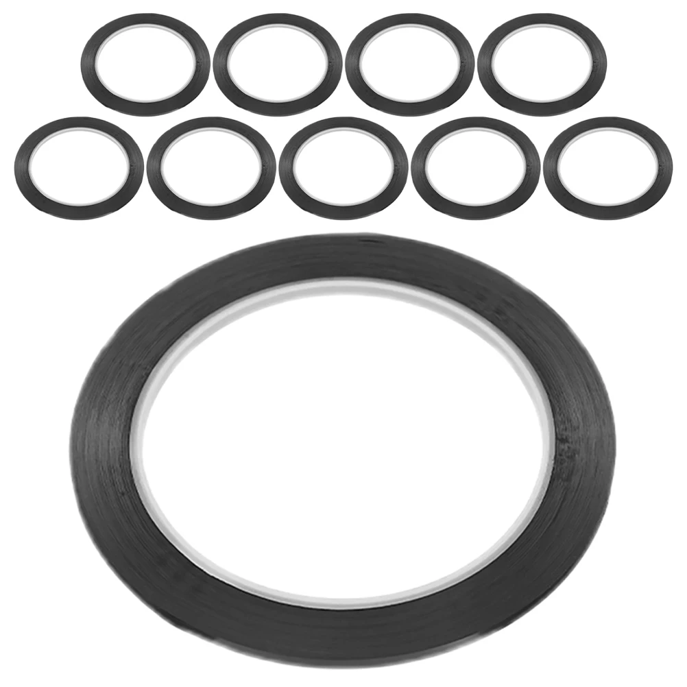 

10pcs Erase Whiteboard PET Gloss Craft Whiteboard Indoor Outdoor Use Chart Chart Black Washi Tape Tape Line