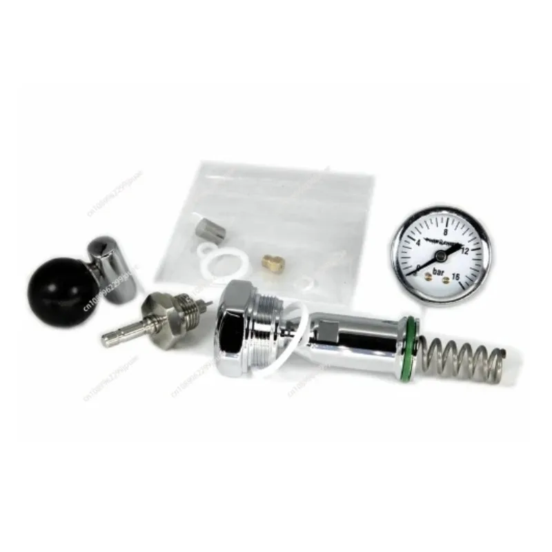 

E61 Coffee Machine Transformer Pin Style Flow Limiting Valve Lever Pressure Gauge Solid Wood Dial Easy to Control Water Flow