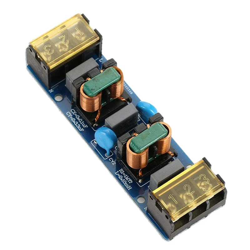 EMI High Frequency Two-Stage Power Low-Pass Filter Board For Power Supply Amplifier PCB Copper Electrical Access Filter