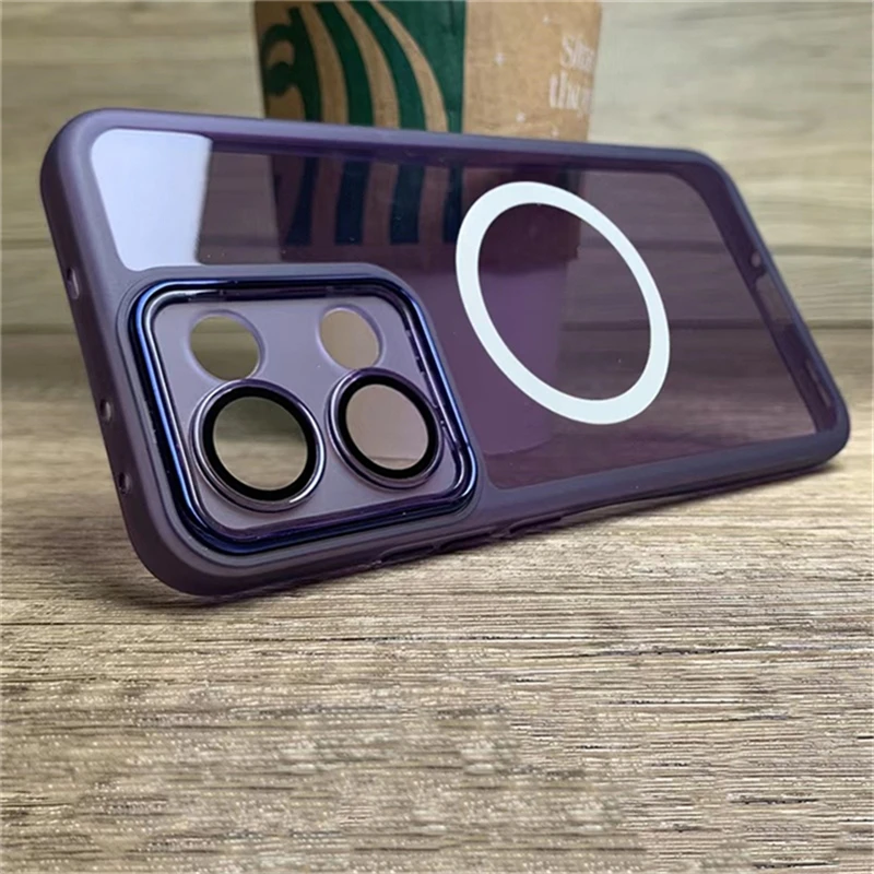 Magnetic Case For Redmi Note 13 Pro 5G Note13 4G Xiaomi POCO X6 M6 F6 Pro Silicone Clear For MagSafe Cover Camera Protect Shell