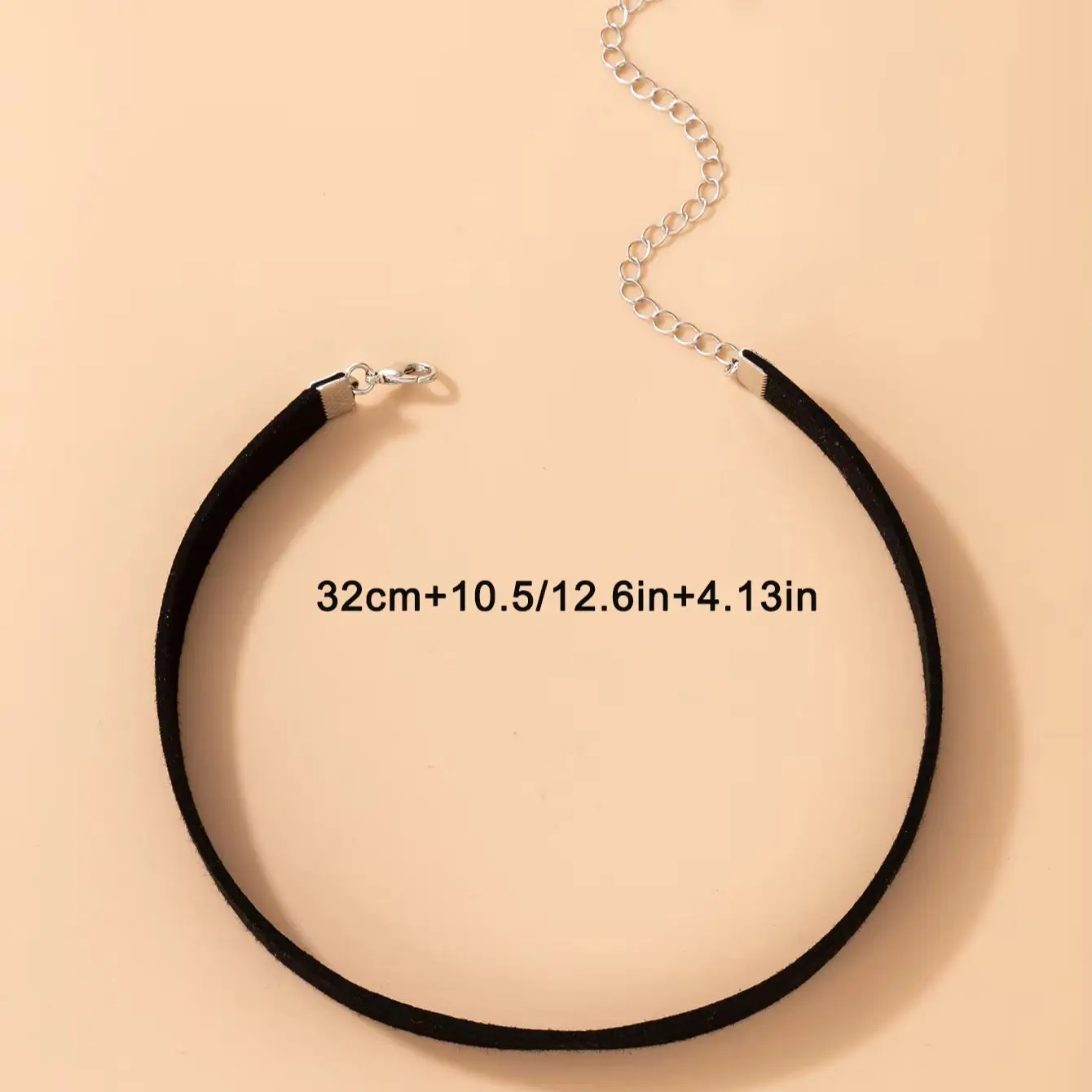 Docona Simple Black Basic Choker Elegant Unique Jewelry Women Daily Versatile Delicate Casual Exquisite Accessories Gift