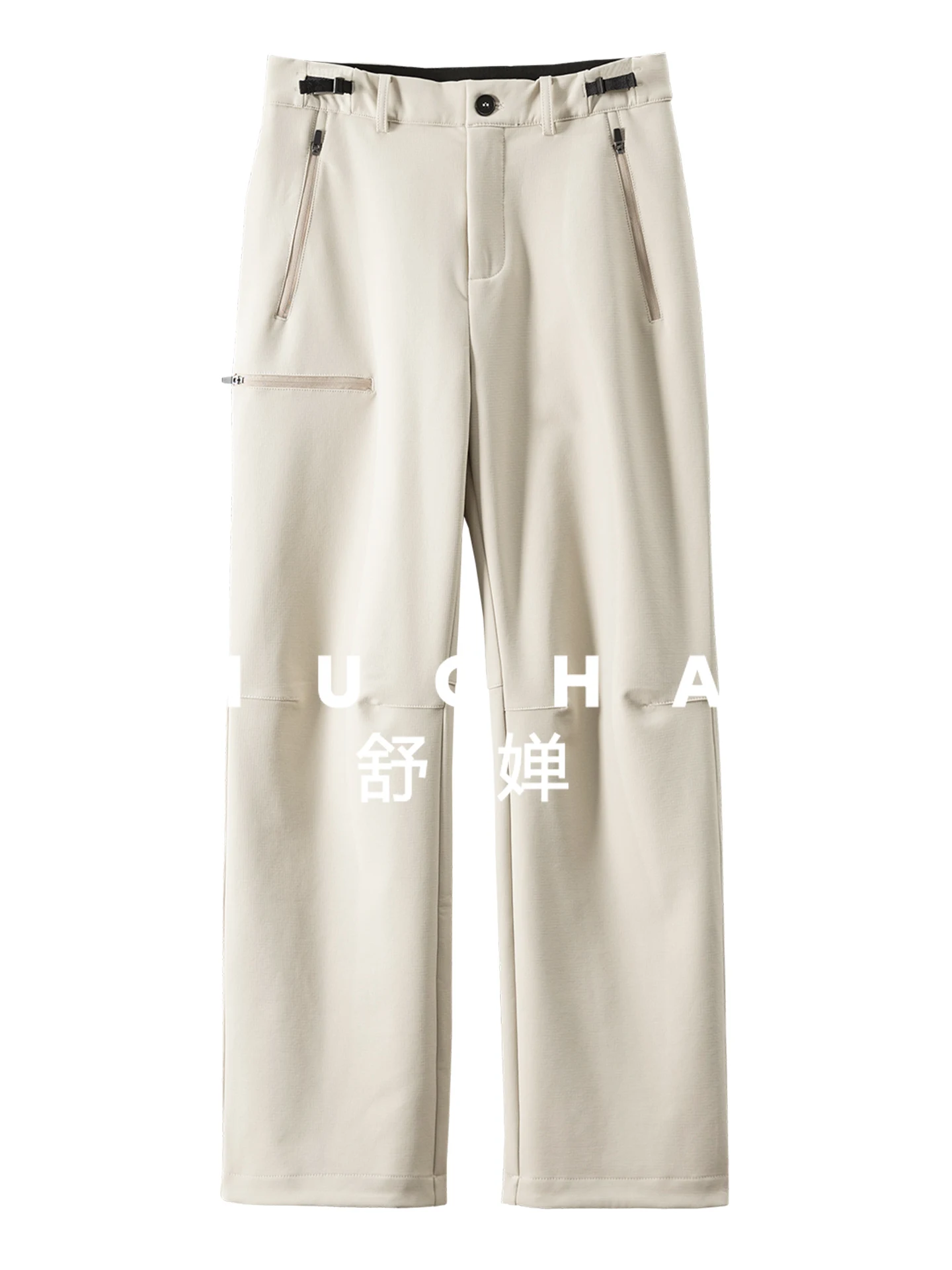 

High-quality Velvet Thermal Charge Soft Shell Straight-leg Pants H66F1 Pantalones Mujer Verano 2025 Trousers Women