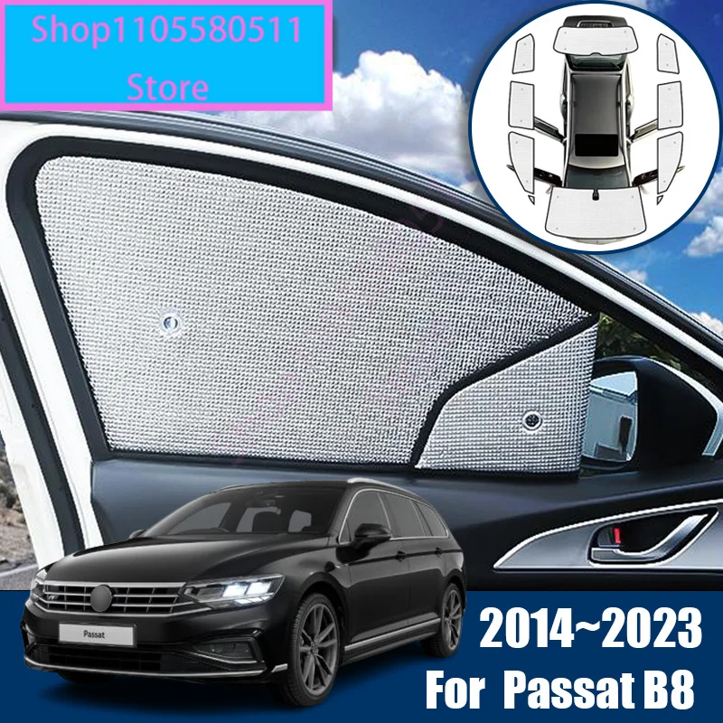 acessorios-para-volkswagen-vw-passat-b8-estate-2014~2023-protetor-solar-para-carro-sombrinha-anti-uv-cobertura-para-janela-pecas-internas