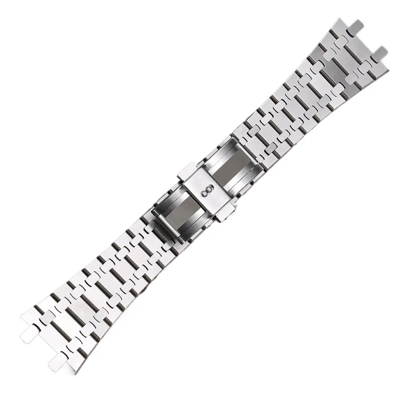Men's timing quartz watch 41mm stainless steel octagonal case + Strap strap Japanese VK63 movement sapphire crystal