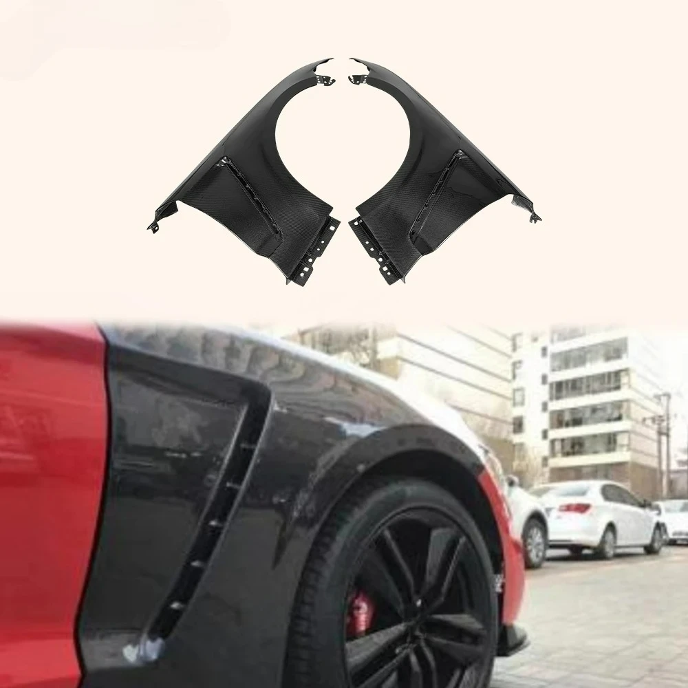Par de guardabarros ventilados FORFord Mustang 2015-17 GT3 de fibra de carbono