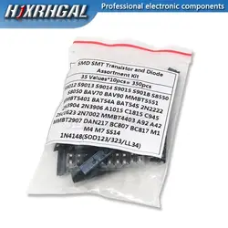 35values*10PCS=350PCS SMD SMT hjxrhgal Transistor and Diode Assortment Kit